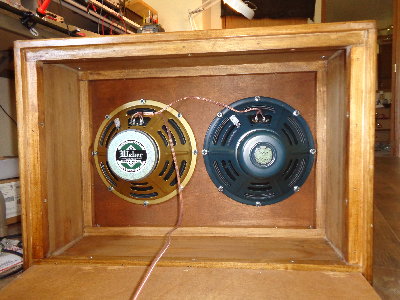 Weber ceramic on left, AlNiCo on right