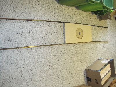 Plate with the bookshelf brackets in place. They look bent. They aren't.